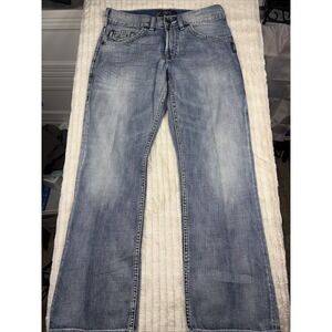 Silver Jeans Men's Zac Western Glove Works Thick Stitch Denim Jeans Size W31/L30